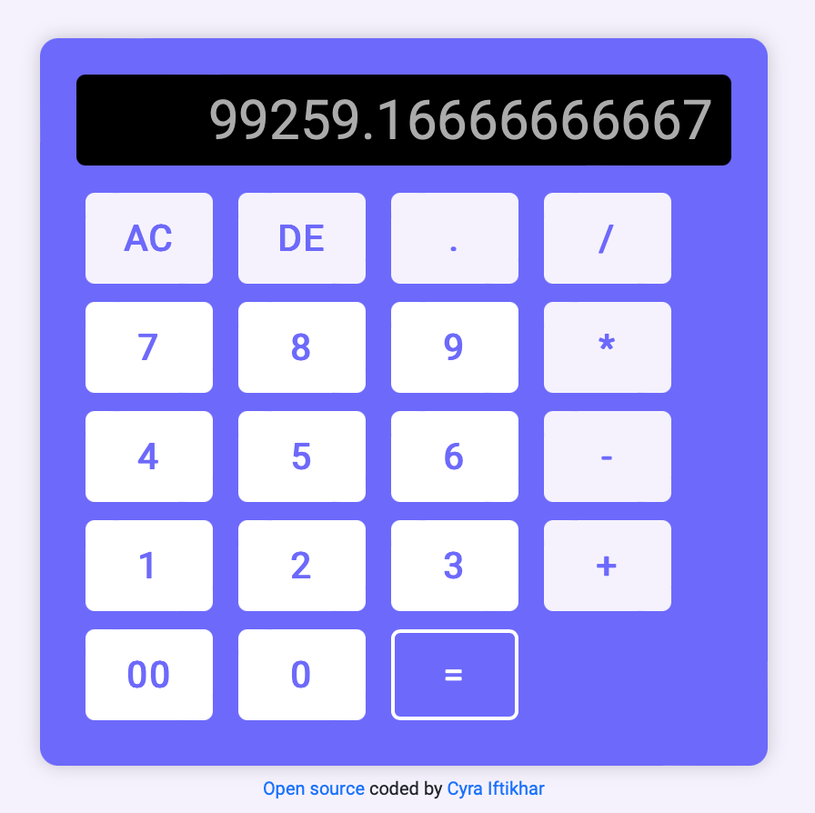 Calculator Preview